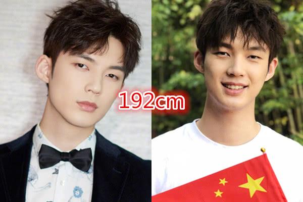 娱乐圈男明星身高排名_娱乐圈身高标准男明星_身高的男明星